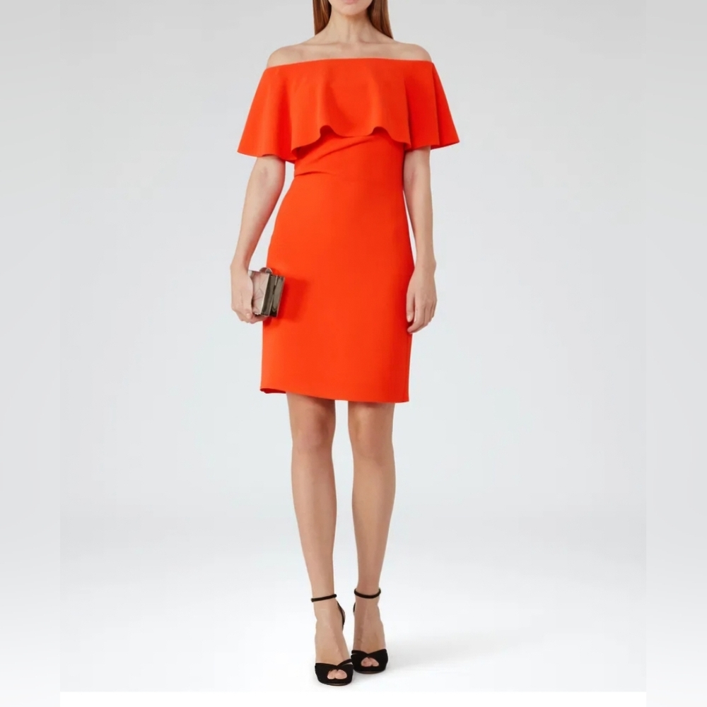 Reiss Balm Off The Shoulder Dress Size 4